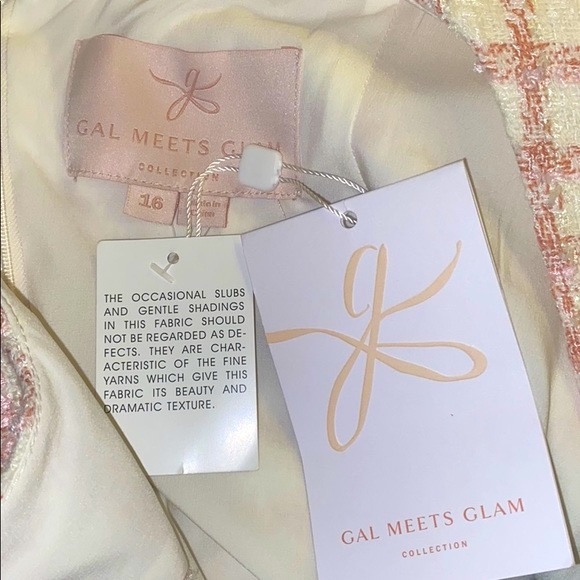 NWT Gal Meets Glam Evangeline windowpane dress - Picture 16 of 16